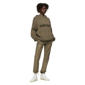 Essentials Taupe Reflective Track Pants XXS